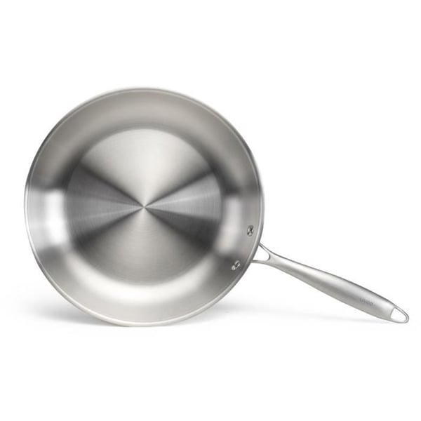 Triply Brigade 18/10 stegepande i rustfrit stål 28 cm - LIVOO - MEP159 - Velegnet til alle kogeplader inklusive induktion - Lavet i Frankrig