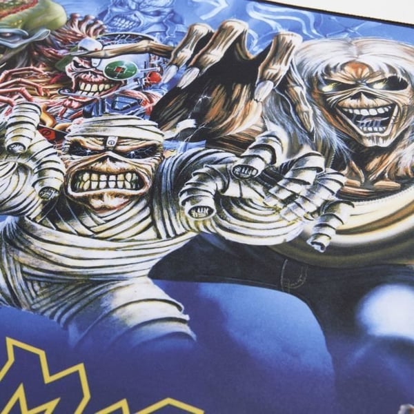 XXL Musemåtte - SUBSONIC - Iron Maiden - 90 cm x 40 cm - Gaming Skrivebordsmåtte - Officielt Licenseret