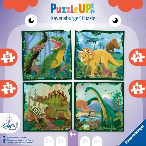 Børnepuslespil, Puzzle UP!, Dinosaurer, fra 4 år, 12004003, Ravensburger