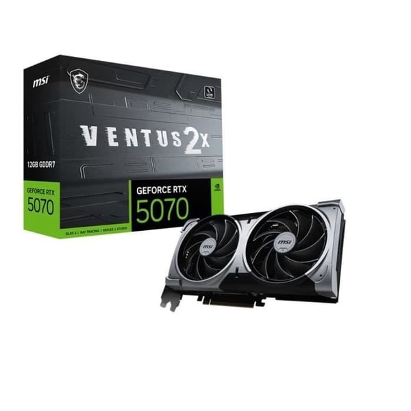 MSI - Internt grafikkort - GeForce RTX 5070 12G VENTUS 2X OC