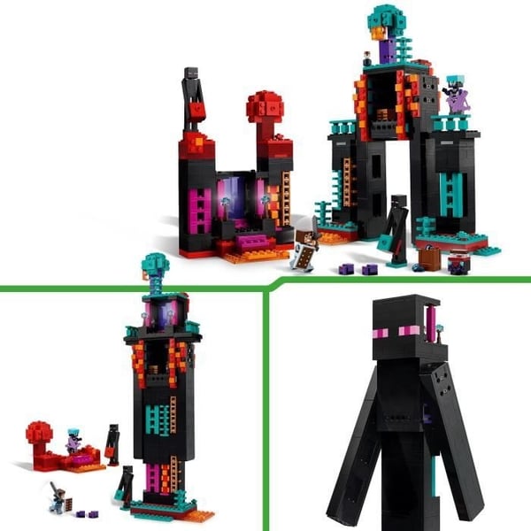 LEGO Minecraft 21279 Endermans Tårn - Byggesæt til drenge fra 9 år