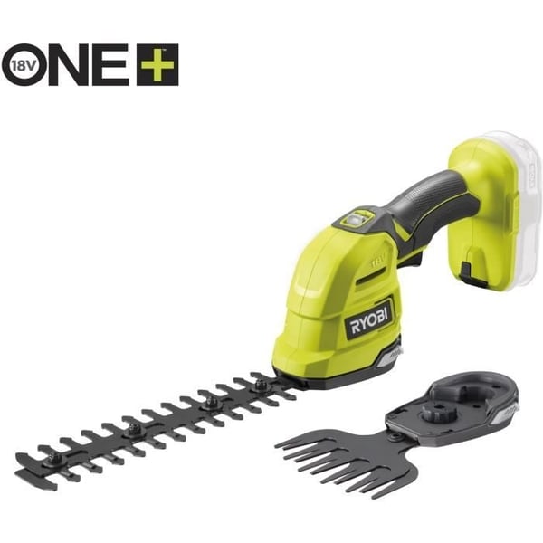 RYOBI - 18V ONE+ Græssaks / Planteklipper - Opbevaringskasse + 2,0 Ah Batteri & Oplader - RY18GSA-120T
