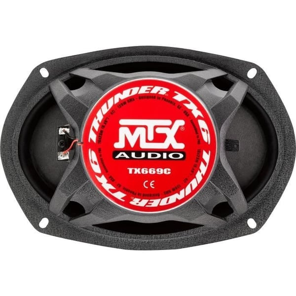MTX TX669C Koaksiale Bilhøjttalere 15x23cm 6x9 2-vejs 120W RMS 4 Aluminium Chassis Silk Dome Neodym Diskanthøjttalere Fiberkegle