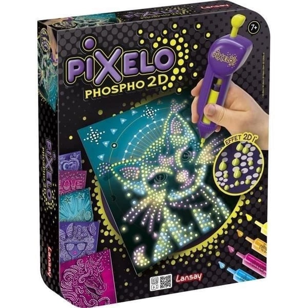 Farvelægningsspil - LANSAY - 20285 - Pixelo Phospho 2D