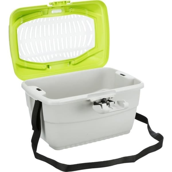 TRIXIE Mini-Capri transportkasse 40 × 22 × 30 cm lysegrå/grøn til gnavere