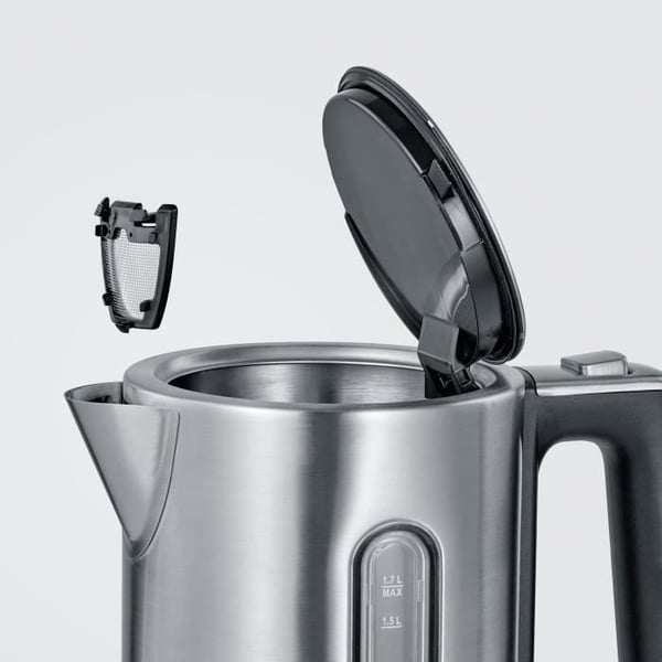 SEVERIN WK3418 Elkedel - Rustfrit Stål - 1,7 L - Justerbar Temperatur - LCD Display