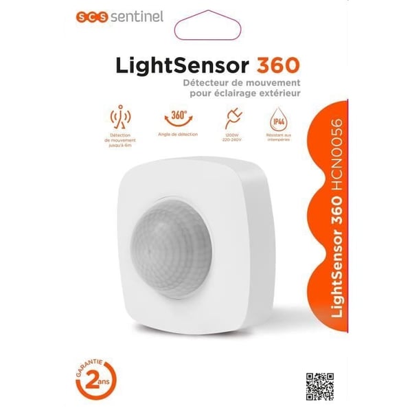 SCS SENTINEL udendørs bevægelsesdetektor - LightSensor 360 - 360° detektionsvinkel