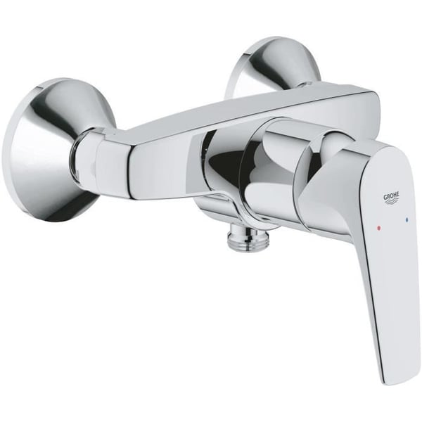 GROHE Start Flow etgrebs brusearmatur, vægmonteret, 1/2" slangegevindtilslutning, metalrosetter medfølger, 23771000