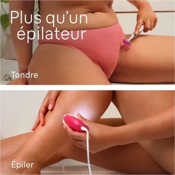 Ledningsbaseret elektrisk epilator - BRAUN - Silk-épil 3 - Glat hud i ugevis - 3-202 - Hindbær