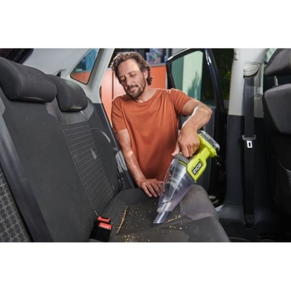 RYOBI - 18V ONE+ håndstøvsuger - 29 AW - 1000 L/min - 0,85 m3/min - 600 ml opsamler - Tilgængelig - RHV18-0