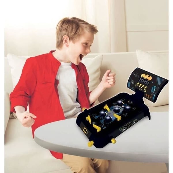 Batman Elektronisk Flippermaskine - LEXIBOOK - Digitalt scoredisplay og lys- og lydeffekter
