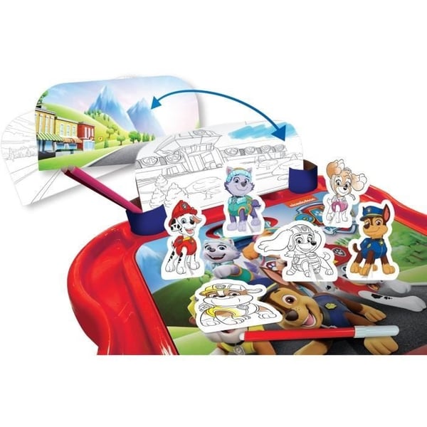 Kreativt skrivebord - Paw Patrol - LISCIANI - Male- og spillebræt med figurerne fra Paw Patrol-holdet