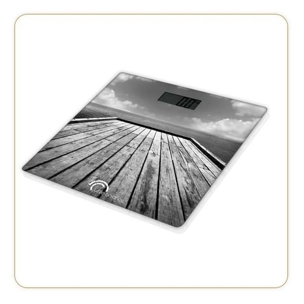 LITTLE BALANCE 8107 Landscape, Personvægt, elektronisk vægt, 180 kg / 100 g, Ponton-design