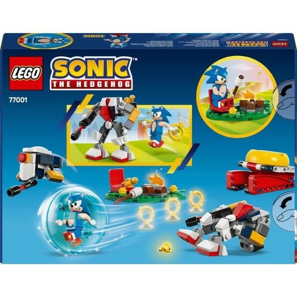 LEGO Sonic the Hedgehog 77001 Sonics lejrbålskonfliktlegetøj til børn fra 7 år
