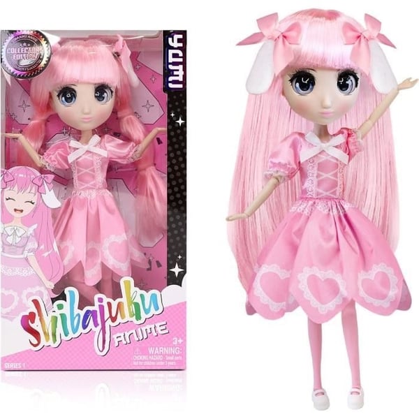 Large Kawai Japanese Style Doll 30 cm - Yumi Doll - BANDAI - Officiell Shibajuku Anime License