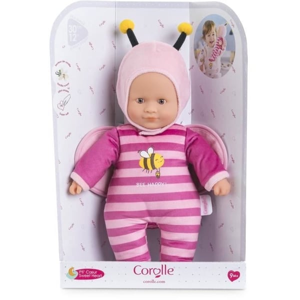 Babydukke - COROLLE - Pti' Coeur Abeille - 30 cm - vaniljeduft - fra 9 måneder