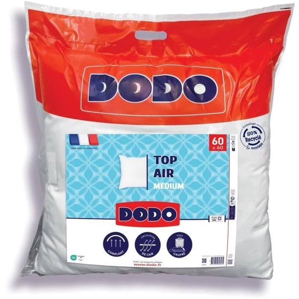 Pude - DODO - MEDIUM TOP AIR - 60 x 60 cm - Hvid Pude - DODO - MEDIUM TOP AIR - 60 x 60 cm - Hvid