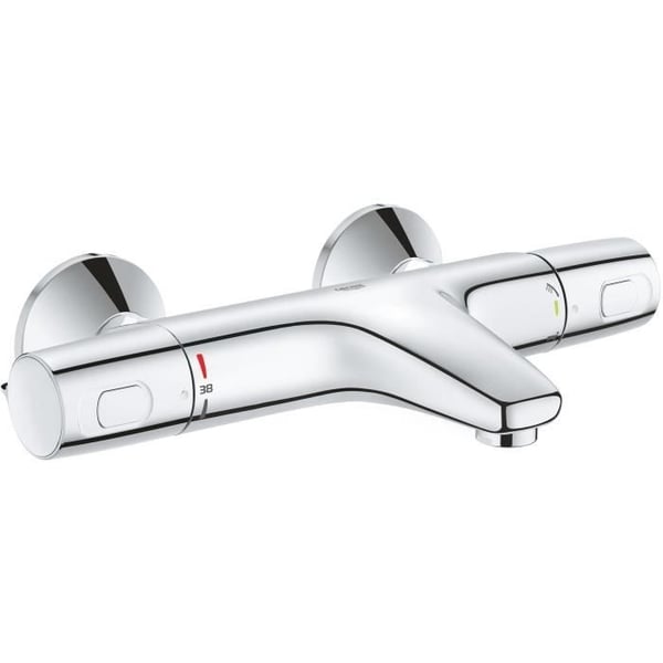 GROHE Precision Trend termostatisk badekar-/brusearmatur, beskyttelse mod skoldning, 1/2 gevindtilslutning, krom, 34227002