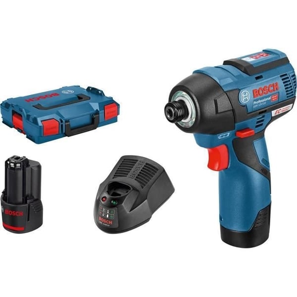 Slagskruetrækker - Bosch - GDR 12V-110 - 2 batterier 3,0Ah - Akku - L-BOXX