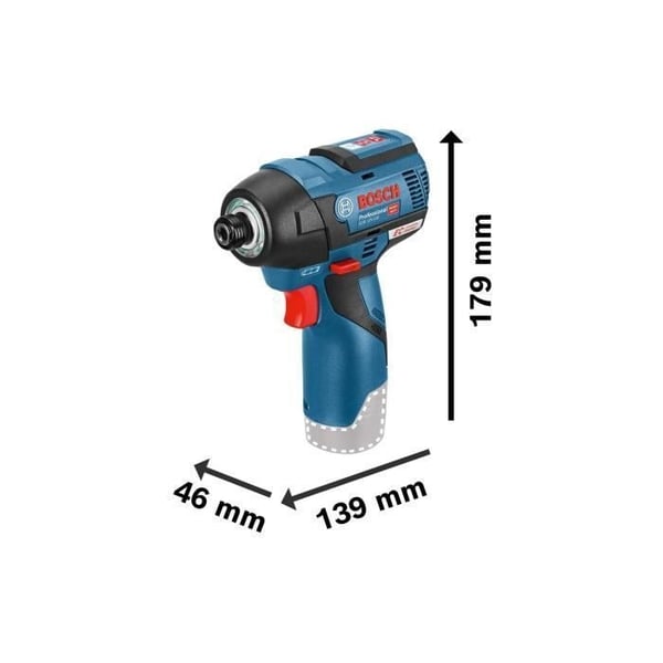 Slagskruetrækker - Bosch - GDR 12V-110 - 2 batterier 3,0Ah - Akku - L-BOXX