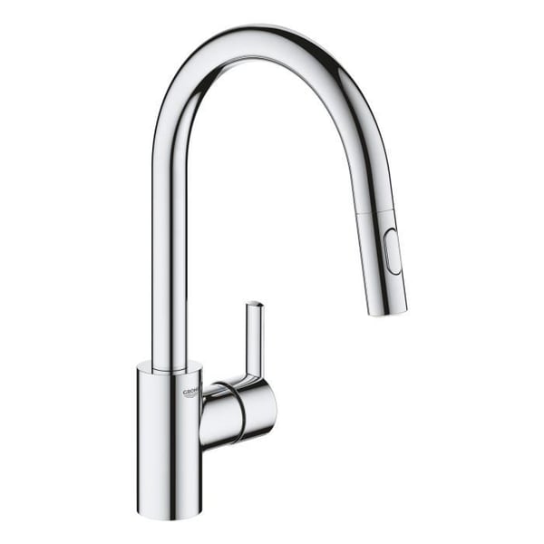 GROHE Feel -keittiöhana, ulosvedettävä suihkupää, 360° kierto, U-muotoinen juoksuputki, 2-suihkuinen vaihdin, keittiöhana 31486001 GROHE Feel -keittiöhana, ulosvedettävä suihkupää, 360° kierto, U-muotoinen juoksuputki, 2-suihkuinen vaihdin, keittiöhana 31486001