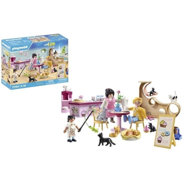 PLAYMOBIL 71744 Kissabaari, 6 kissaa ja 3 hahmoa, Elämäni, 72 osaa, Ikä 4+