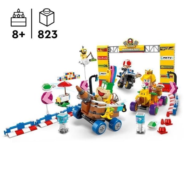 LEGO Super Mario 72036 Mario Kart – Baby Peach & Grand Prix Sæt – Motorcykellegetøj