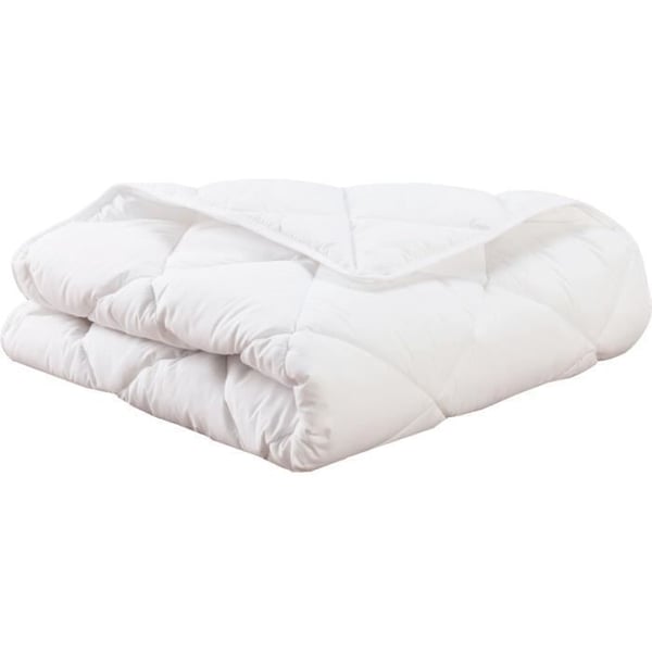 Dynebetræk - 75x120cm - MON P'TIT DODO - Varm - 100% Polyester Hul Silikoniseret Fiber - 1 person - Hvid