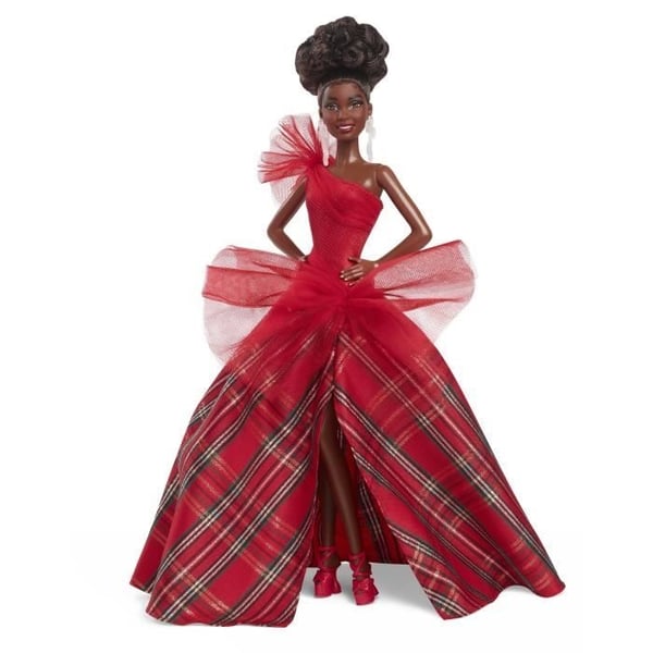 BARBIE Merry Christmas Dukke Brunette HRM62
