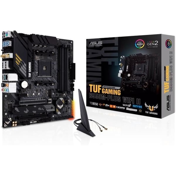 Bundkort - ASUS - TUF GAMING B550M-PLUS WIFI II - AMD B550 - AM4 - Micro ATX