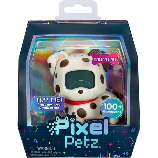 Pixel Petz - Virtuelt og interaktivt dyr - Dalmatiner - Spil og aktiviteter - Mere end 100 reaktioner - Fra 4 år