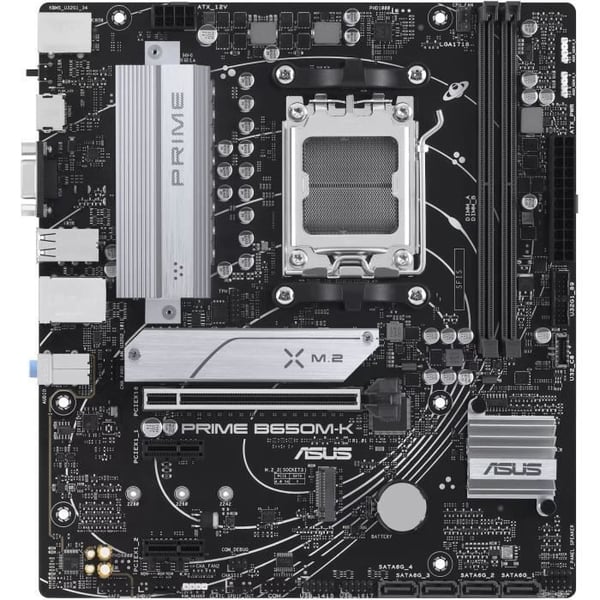 Emolevy - ASUS - PRIME B650M-K - AMD B650 - AM5-paikka - Micro ATX