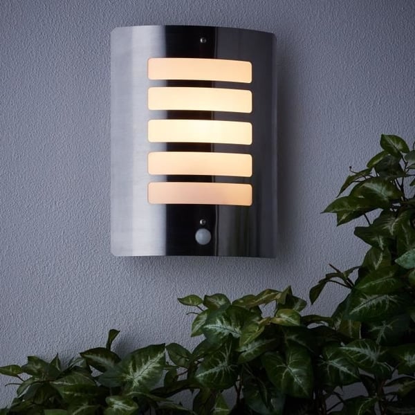 TODD Udendørs væglampe i stål med sensor - Brilliant - 1x60W - Glødepære medfølger ikke (E27)