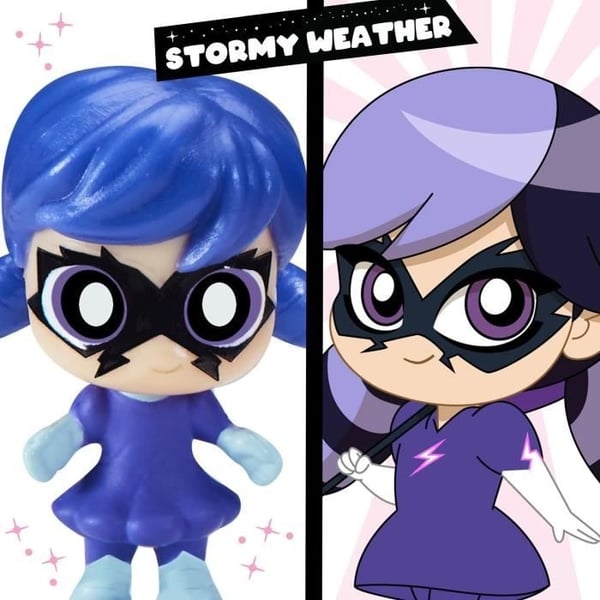 BANDAI - Mirakuløs Mariehøne - Mini Chibi Universe Forlystelsespark - Mini Marinette og Climatika figurer inkluderet - P50553