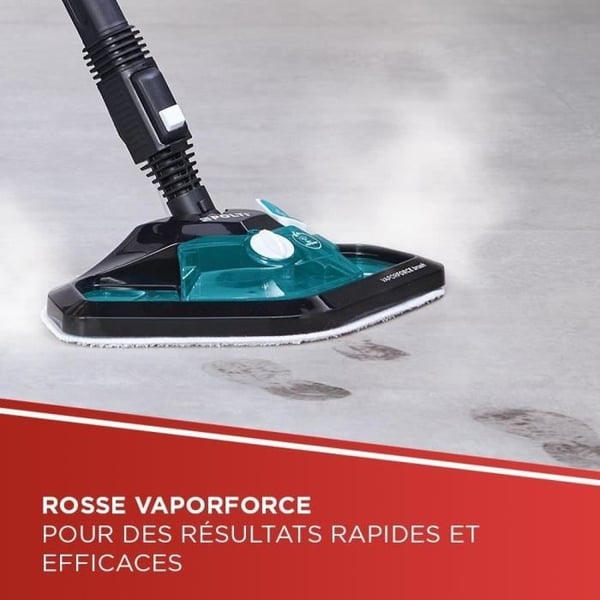 POLTI VAPORETTO SMART 100 T - Damprenser - ubegrænset autonomi - 4 BAR - 110g/min - 1500W - 9 tilbehør - Turkis