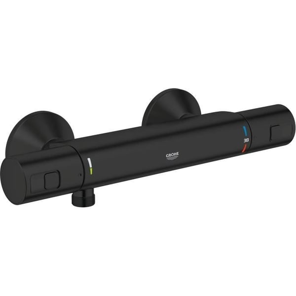 Termostatisk brusearmatur - GROHE Precision Start - Mat sort - Vandbesparende