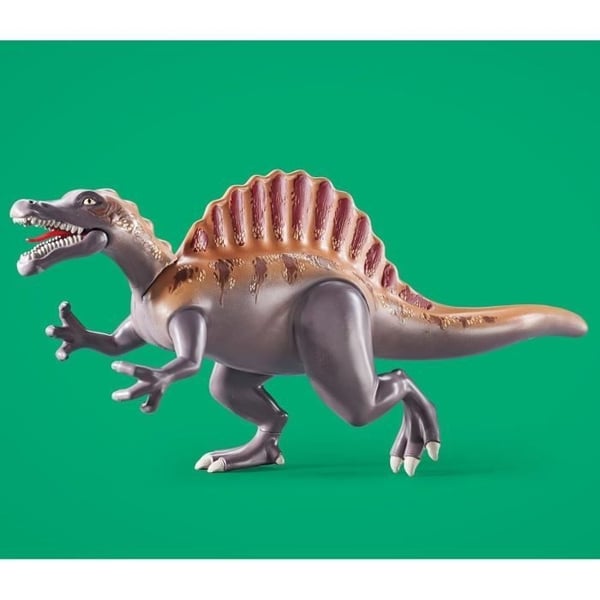 PLAYMOBIL 71820 Spinosaurus, Forsker og Køretøj med Drejekran, Dinosaurer, 60 Del, Alder 4+