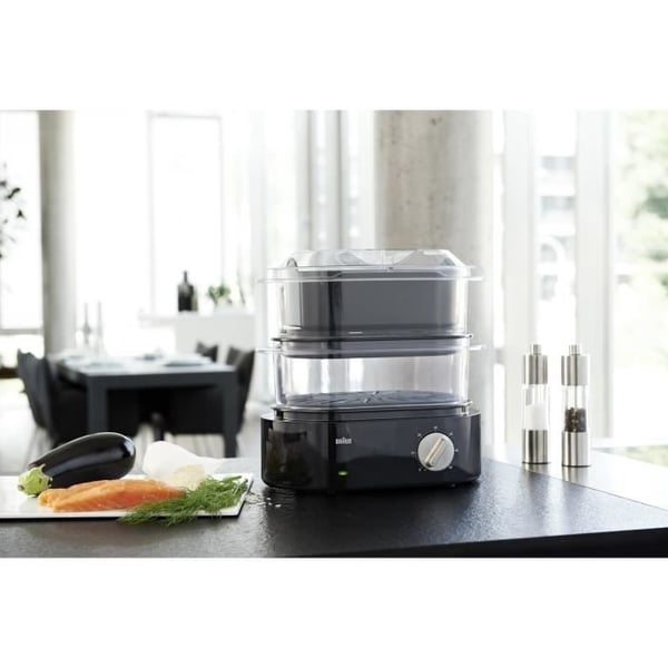 Dampkoger - BRAUN - Identity FS 5100 - 850W - Turbodamp - Timer