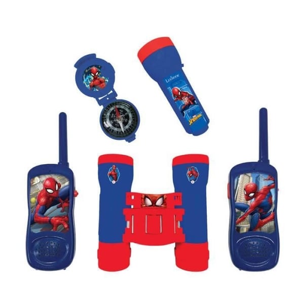 Spider-Man Adventure Kit - Walkie-Talkies, Kikkert, Lommelygte og Kompas