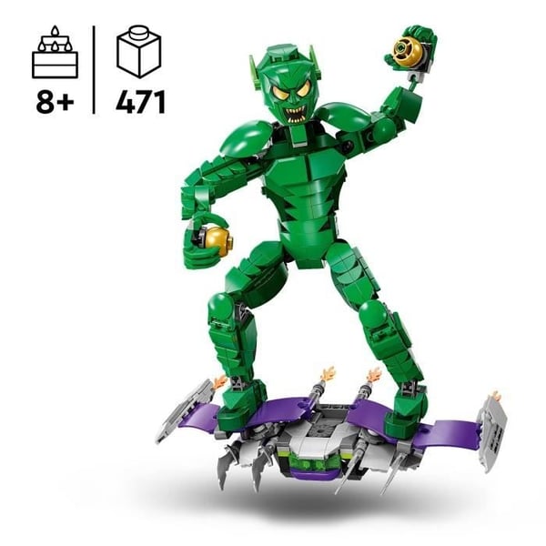 LEGO Marvel 76284 Vihreä Menninkäinen Rakennettava Minihahmo Supersankarilelu lapsille