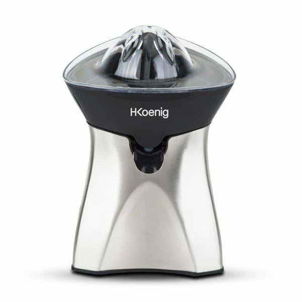 Elektrisk citruspress - H.KoeNIG AGR60 - 2 utbytbara koner - Droppfri pip - Rostfritt stål