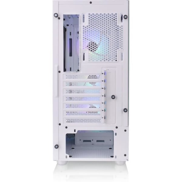 Midtower PC-kabinet uden strømforsyning - THERMALTAKE S200 TG ARGB (Hvid) - ATX/Micro ATX - 3x120mm A-RGB - USB 3.0/2.0 - Hærdet glas