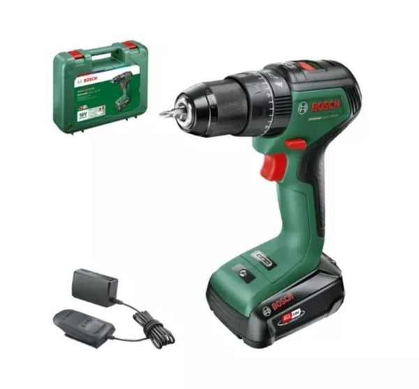 Universaali iskuporakone 18V-60 - BOSCH - 1 x 2Ah akulla - laukku - 06039D7101