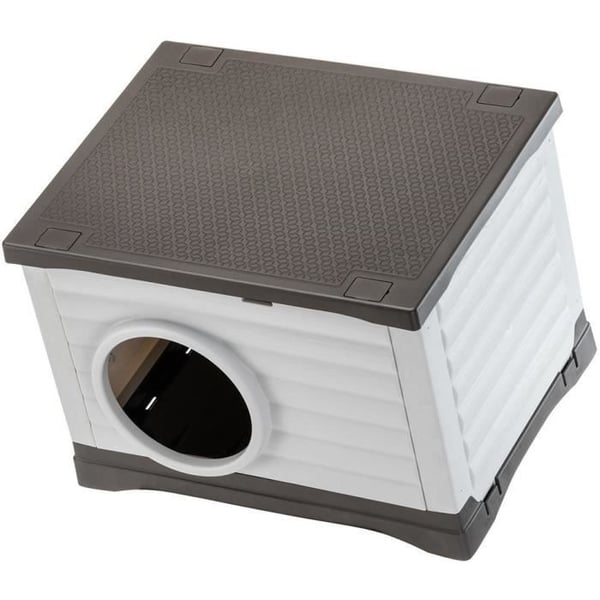 Niche - FERPLAST - PETVILLA 60 - 54 x 43 x 38,5 cm - Hvid / Grå