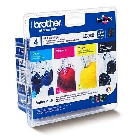 Brother LC980 -mustekasettien monipakkaus, väri...