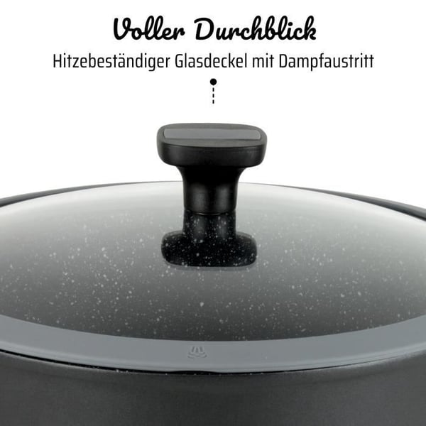 Gryde i støbt aluminium - GSW - EASY CLICK - 28 cm - Induktion