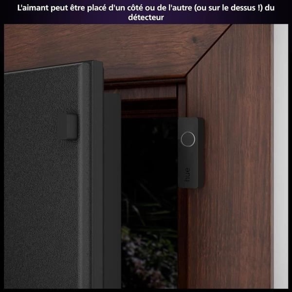 Kontaktsensor - Philips Hue - Sikker - Sort - Nem installation - Styring via Hue-app