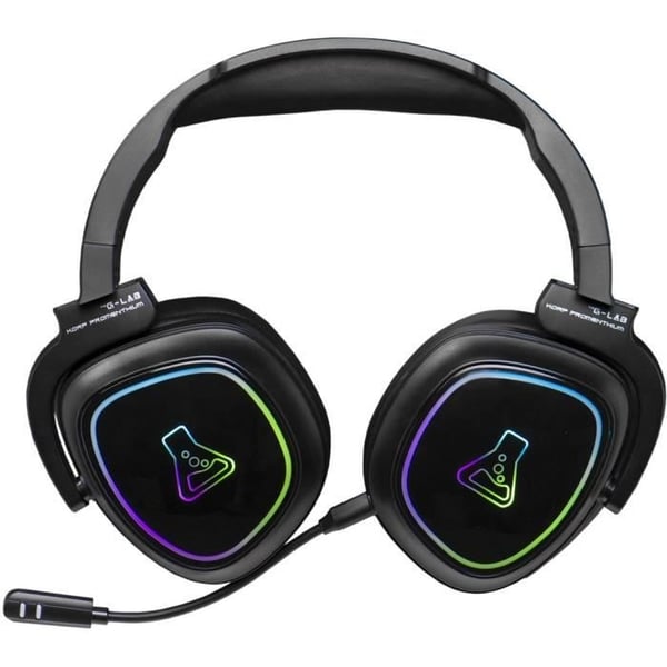 Trådløst Gaming Headset - The G-Lab - KORP PROMENTHIUM - Mikrofon - RGB - PC/PS4/Xbox One - Sort
