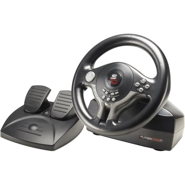 Racingratt - SUPERDRIVE - SV250 - Med pedaler - Paddlar - Vibrationer - Multiplattform Racingratt - SUPERDRIVE - SV250 - Med pedaler - Paddlar - Vibrationer - Multiplattform