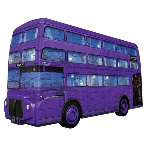 Harry Potter 3D Magicobus Puslespil - Ravensburger - 216-brikkers køretøj - Limfri - Fra 12 år